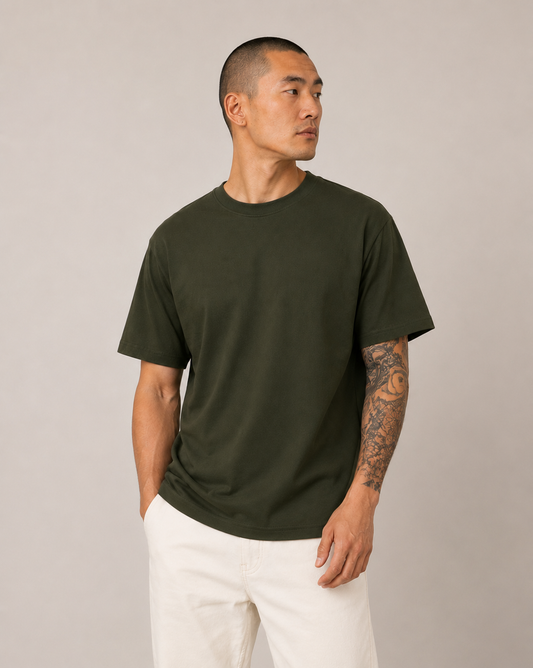 Olive Green Essential Tee