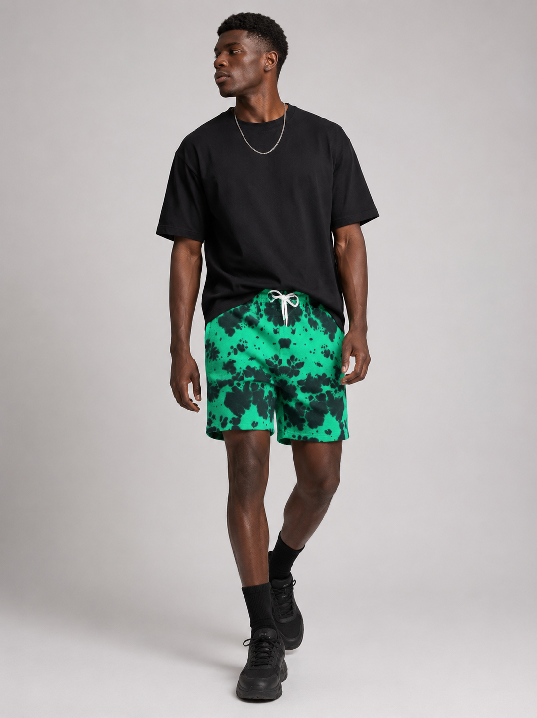 Neon Splash Tie-Dye Shorts