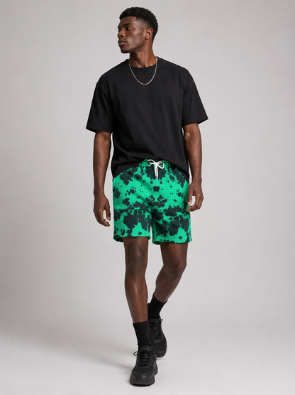 Neon Splash Tie-Dye Shorts