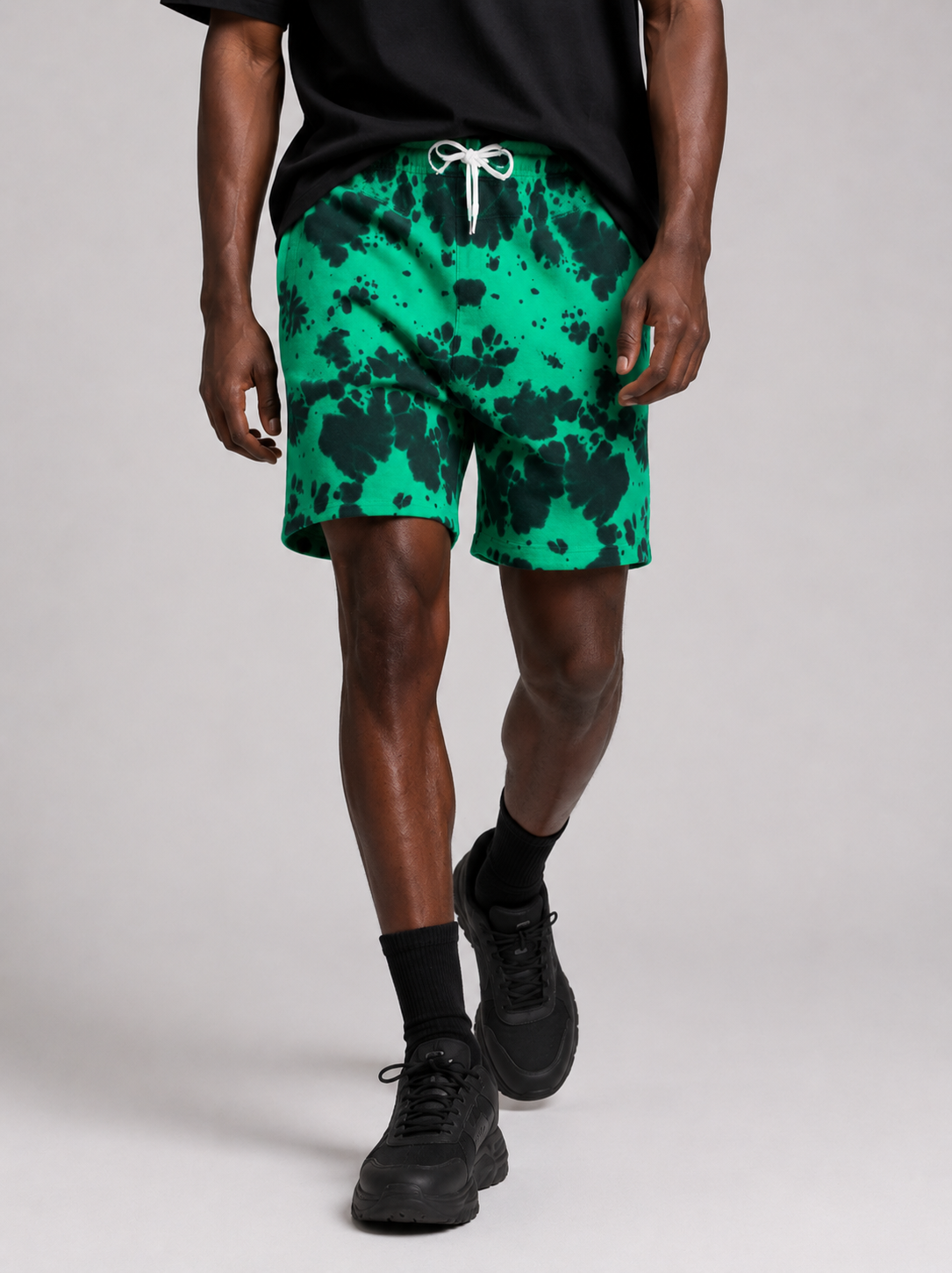 Neon Splash Tie-Dye Shorts
