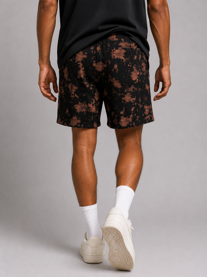 Midnight Rust Tie-Dye Shorts