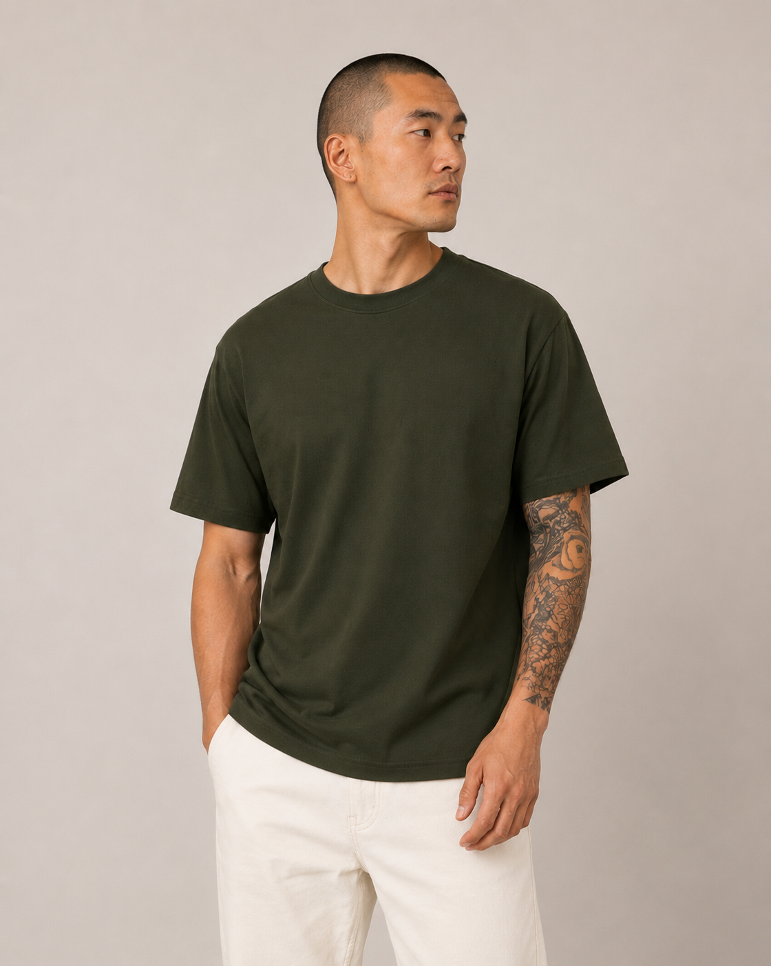 Olive Green Essential Tee