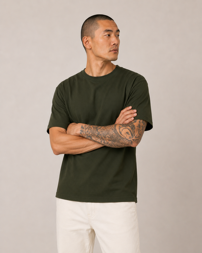 Olive Green Essential Tee